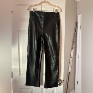 Women’s Black Leather Pants Size S